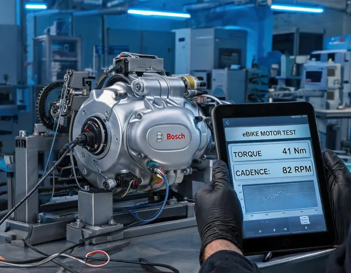 eBike mid-drive motor test bench